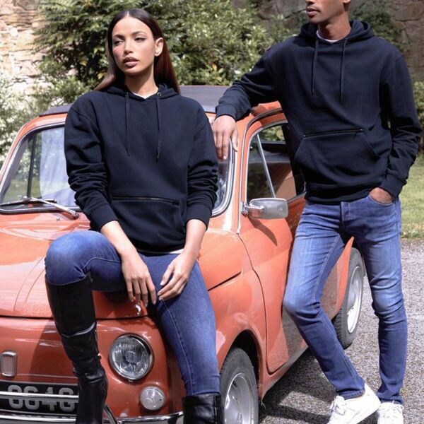 REGULAR FIT PIQUE HOODIE Thumbnail