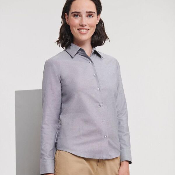LADIES L/S OXFORD SHIRT Thumbnail