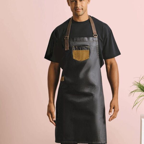 WAXED DNM BIB APRON FAUX LEATH Thumbnail