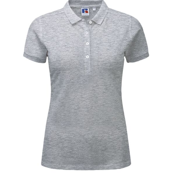 Russell Athletic Ladies Stretch Piqué Polo Shirt Thumbnail