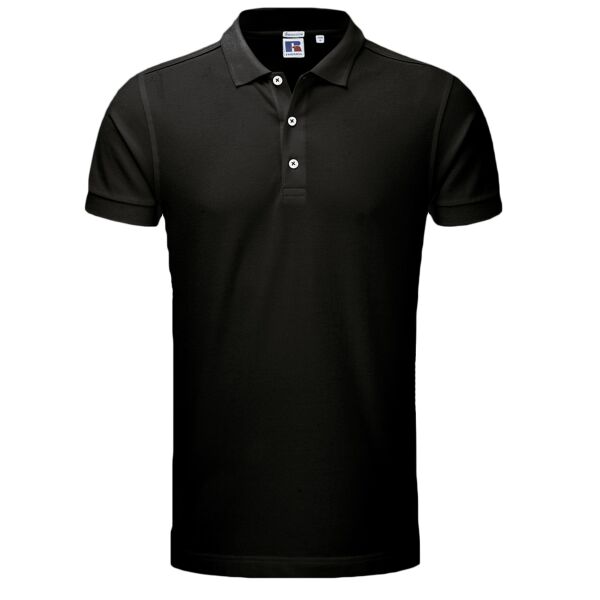 Russell Athletic Stretch Piqué Polo Shirt Thumbnail