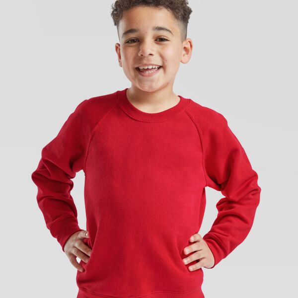 Fruit of the Loom Kids Classic Raglan Sweatshirt Thumbnail