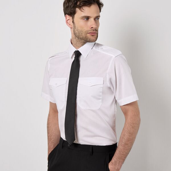 Kustom Kit Short Sleeve Tailored Pilot Shirt Thumbnail
